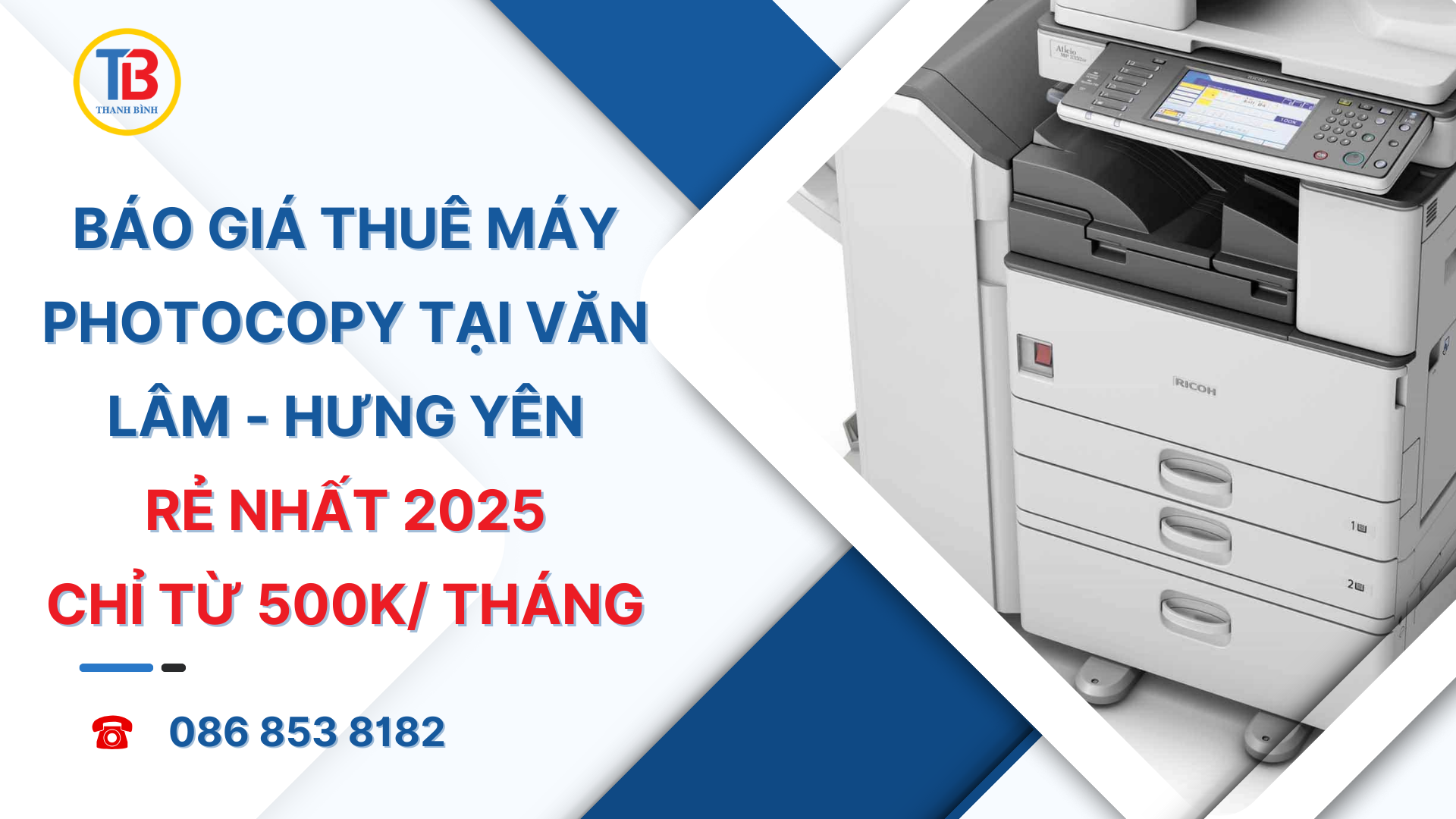 Thuê máy photocopy tại Như Quỳnh, Văn Lâm, Hưng Yên | Từ 500K/tháng